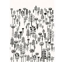 Fototapete Vlies Digitaldruck 557879 Magic Walls hygge schwarz 4-tlg. 200 x 280 cm
