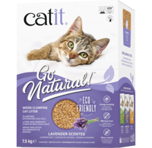 Litière agglomérante pour chat Catit en bois, parfum lavande, 7,5 kilogrammes