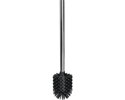 Brosse de toilette avec manche en métal et tête de brosse