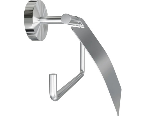 Toilettenpapierhalter mit Deckel und Haken aus Metall