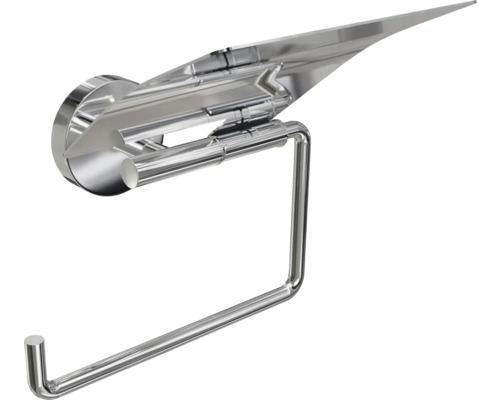 Toilettenpapierhalter aus Metall mit Deckel zur Wandmontage