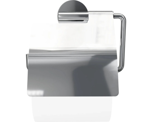 Toilettenpapierhalter aus Metall mit Klappe