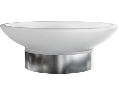 Seifenschale aus Glas und Metall