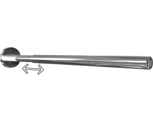 Tringle de rideau de douche extensible en métal