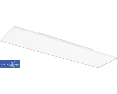 Plafonnier LED Smart Light 10,6 W 4000 lm CCT teintes de blanc réglables + RVB changement de couleurs 120x30 cm blanc - Compatible avec SMART HOME by hornbach