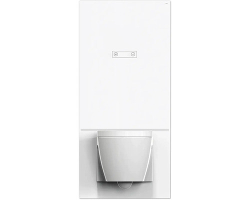 Module WC d'extension Hewi S 50 chasse d'eau double Plexiglas blanc brillant S50.02.102010