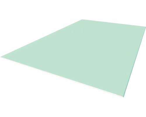 Plaque de plâtre pour pièce humide Knauf GKBI imprégné 2000 x 1250 x 12,5 mm