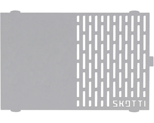 Grille de barbecue plaque de barbecue SKOTTI Plancha acier inoxydable