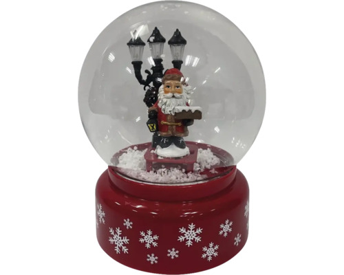 Boule à neige LED Père Noël h 18,5 cm