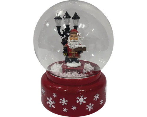 Boule à neige LED Père Noël h 18,5 cm Boule à neige LED Père Noël h 18,5 cm