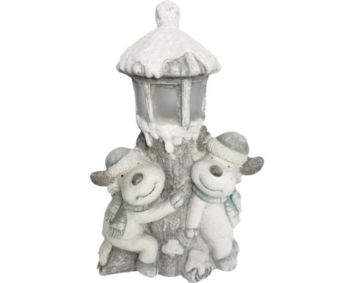 Renne LED avec lanterne Lafiora h 40 cm Renne LED avec lanterne Lafiora h 40 cm