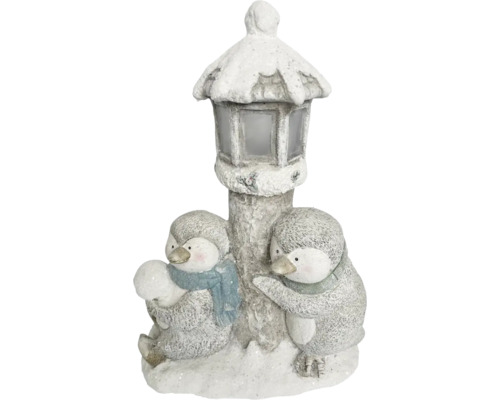 Pingouin LED avec lanterne Lafiora h 44 cm Pingouin LED avec lanterne Lafiora h 44 cm