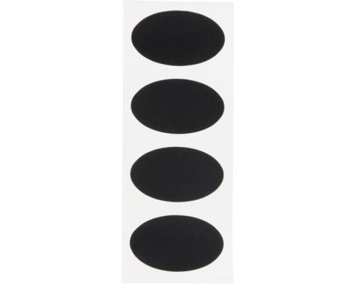 Sticker pour tableau noir oval autocollant 8 pces