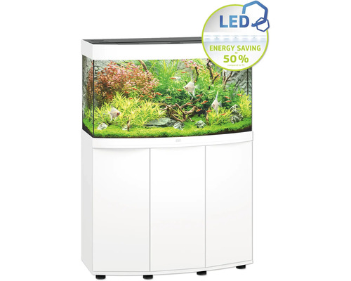 Komplettes Aquarium mit Unterschrank und LED Beleuchtung