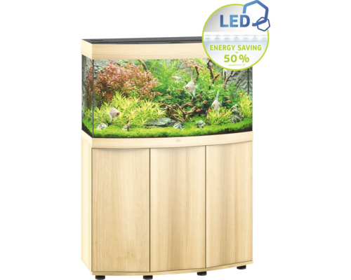 Aquarium complet avec meuble bas, planté et avec poissons