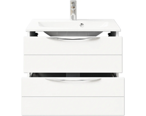 Meuble sous-vasque avec lavabo et deux tiroirs