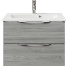 Waschtischunterschrank mit Waschbecken und Armatur