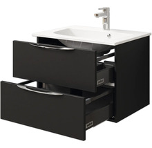 Waschtischunterschrank mit zwei Schubladen und Waschbecken