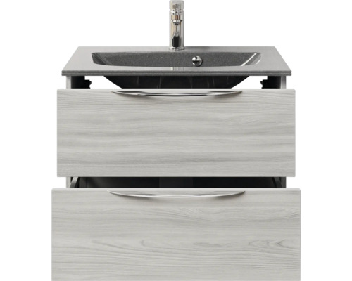 Meuble sous-lavabo avec deux tiroirs et lavabo