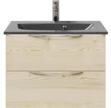 Waschtischunterschrank mit Waschbecken und zwei Schubladen