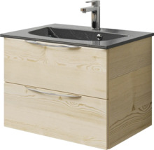 Waschtischunterschrank mit zwei Schubladen, Waschbecken und Armatur