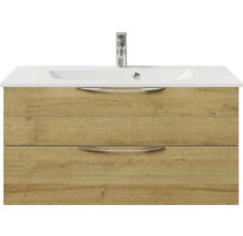 Waschtischunterschrank mit zwei Schubladen, Waschbecken und Armatur