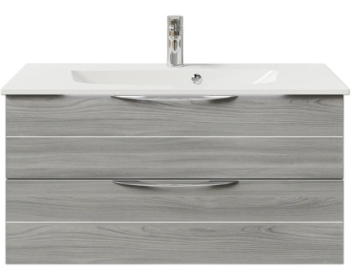 Meuble sous-lavabo avec deux tiroirs et lavabo
