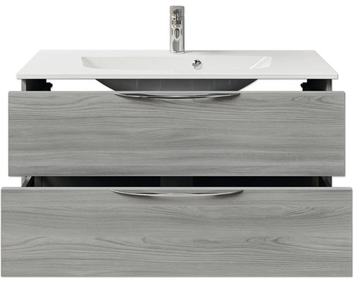 Meuble sous-lavabo avec lavabo et deux tiroirs