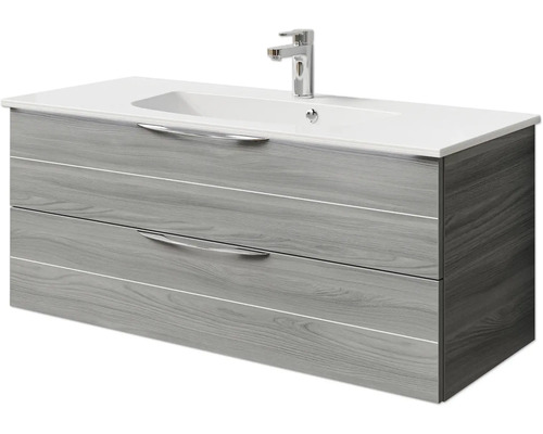 Meuble sous-lavabo avec deux tiroirs et lavabo