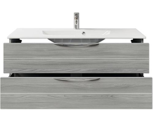 Meuble sous-lavabo avec lavabo et deux tiroirs