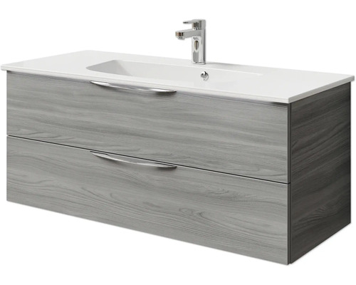 Meuble sous-lavabo avec deux tiroirs et lavabo