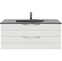 Waschtischunterschrank mit zwei Schubladen, Waschbecken und Armatur