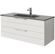 Waschtischunterschrank mit Waschbecken und Armatur