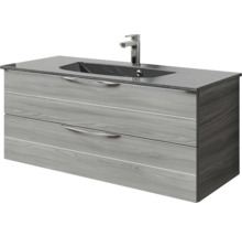 Waschtischunterschrank mit Waschbecken und Armatur
