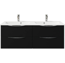 Waschtischunterschrank mit zwei Waschbecken und vier Schubladen