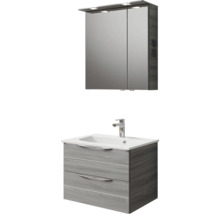 Waschtischunterschrank mit Waschbecken und Spiegelschrank für das Badezimmer