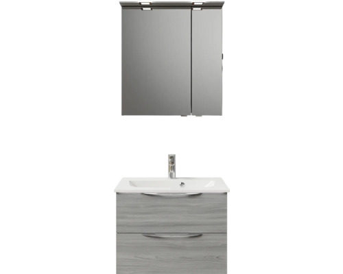 Badmöbel-Set Pelipal Sunline 300 BxHxT 67 x 200 x 48 cm Frontfarbe grau Badmöbelset 3-teilig mit Waschtisch Mineralmarmor Badmöbel-Set Pelipal Sunline 300 BxHxT 67 x 200 x 48 cm Frontfarbe grau Badmöbelset 3-teilig mit Waschtisch Mineralmarmor