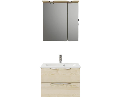 Badmöbel-Set Pelipal Sunline 300 BxHxT 67 x 200 x 48 cm Frontfarbe eiche Badmöbelset 3-teilig mit Waschtisch Mineralmarmor Badmöbel-Set Pelipal Sunline 300 BxHxT 67 x 200 x 48 cm Frontfarbe eiche Badmöbelset 3-teilig mit Waschtisch Mineralmarmor