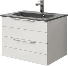 Waschtischunterschrank mit zwei Schubladen, Waschbecken und Armatur