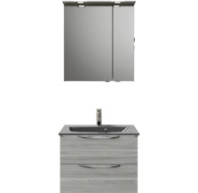 Waschtisch mit Waschbecken und Spiegelschrank für das Badezimmer