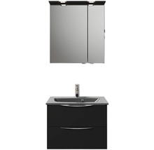 Badezimmer-Set mit Spiegelschrank, Waschbecken und Unterschrank