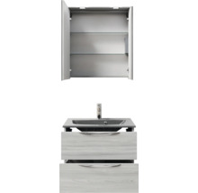 Waschtischunterschrank mit Waschbecken und Spiegelschrank für das Badezimmer