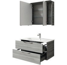 Waschtisch mit Unterschrank und Spiegelschrank für das Badezimmer