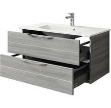 Waschtischunterschrank mit zwei Schubladen und Waschbecken