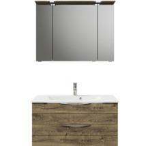 Badezimmermöbel-Set mit Spiegelschrank und Waschtischunterschrank