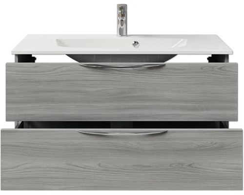 Meuble sous-lavabo avec lavabo et deux tiroirs