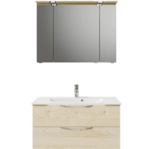 Badezimmermöbel-Set mit Waschbeckenunterschrank und Spiegelschrank