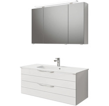 Badezimmer Waschtischkombination mit Spiegelschrank und Beleuchtung