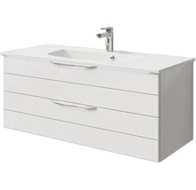 Waschtischunterschrank mit zwei Schubladen und Aufsatzwaschbecken