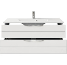 Waschbeckenunterschrank mit Waschbecken und zwei Schubladen